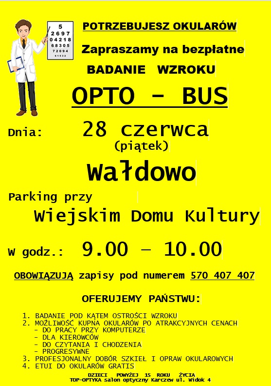 Bezpłatne badanie wzroku